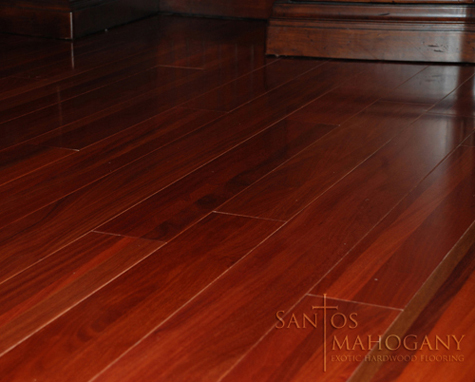 Santos Mahogany Flooring Closeup